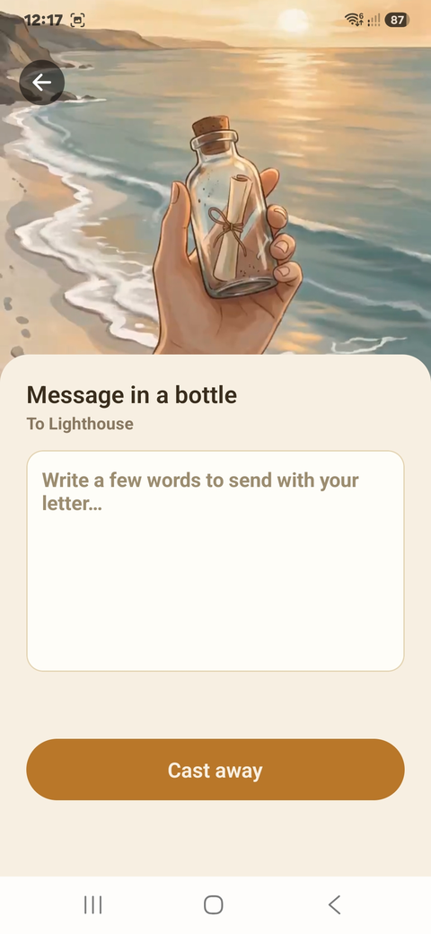 Send a message in a bottle